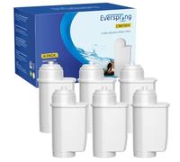 EVERSPRING Filtre à eau pour machine à café Compatible Avec Siemens EQ Series/EQ3/EQ5/EQ6/EQ7/EQ9/EQ500/S700/Brita® Intenza 575491/Bosch® TCZ7003/TCZ7033, Cartouche pour machine à café, 6 pièces