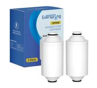 EVERSPRING Lot de 2 cartouches de filtre de douche pour systèmes Philips | Remplace les systèmes Philips AWP175 (AWP1775WH) : réduit le chlore et le calcaire pour une eau de douche plus douce et douce