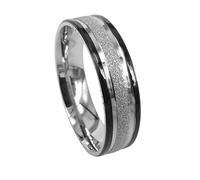 Everstone Bague Couple anniversaire de fiançailles Hommes Bicolore en titane Cadeau St Valentin largeur 6mm US 74.5
