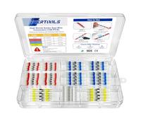 EVERTOOLS Lot de 120 connecteurs de fil à souder thermorétractables étanches pour câblage maritime, automobile, remorque, camping-car, bateau et camion