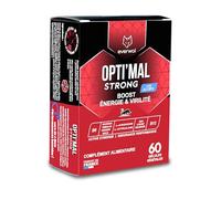 Everwol OPTI’MAL STRONG | Tonus sexuel & énergie masculine | Maca, ginseng, tribulus & L-arginine | Fabrication française | 60 gélules végétales