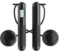 Every-body Ropeless JumpFlex PRO - Corde a Sauter Sans Fil Réglable avec Intelligente Compteur pour Fitness, Perte de Graisse, Gym (Noir)