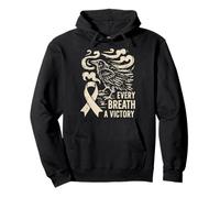 Every Breath A Victory - Viking Lutte Contre Le Cancer du poumon - Nordique Sweat à Capuche