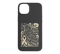 Every Breath A Victory - Viking Nordique Lutte Contre Le Cancer du poumon Coque pour iPhone 14 Plus