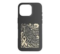 Every Breath A Victory - Viking Nordique Lutte Contre Le Cancer du poumon Coque pour iPhone 16 Pro
