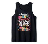 Every Bunny Favorite Music Teacher Cute Easter Bunny Music Débardeur