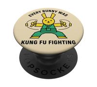 Every Bunny Was Kung Fu Combat Karaté Lapin PopSockets PopGrip Adhésif
