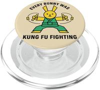 Every Bunny Was Kung Fu Combat Karaté Lapin PopSockets PopGrip pour MagSafe