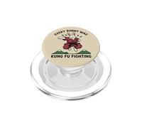 Every Bunny Was Kung Fu Combat Rabbit PopSockets PopGrip pour MagSafe