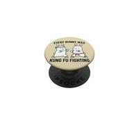 Every Bunny Was Kung Fu Combattait Un Joli Duo PopSockets PopGrip Adhésif