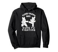 Every Bunny Was Kung Fu Fighting Funny Easter Karaté Sweat à Capuche