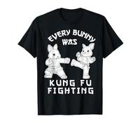 Every Bunny Was Kung Fu Fighting Funny Easter Karaté T-Shirt