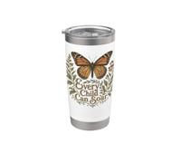 Every Child Can Soar Back To School Butterfly Gobelet isotherme en acier inoxydable double paroi