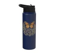 Every Child Can Soar Back To School Butterfly Stainless Steel Insulated Water Bottle