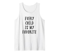 Every Child is My Favorite Funny Teacher White Lie Party Débardeur