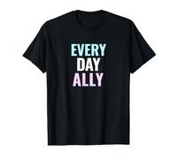 Every Day Ally Trans Flag Colors T-Shirt Graphique avec Valeur