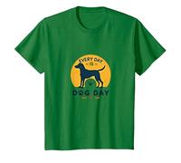 Every Day is Dog Day - Amoureux des Animaux T-Shirt, Enfant, Vert Kelly, 12 Ans
