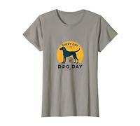 Every Day is Dog Day - Amoureux des Animaux T-Shirt, Femme, Ardoise, XXL