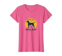 Every Day is Dog Day - Amoureux des Animaux T-Shirt, Femme, Rose chiné, 3XL