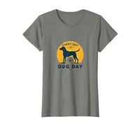 Every Day is Dog Day - Amoureux des Animaux T-Shirt, Femme, Vert Kaki chiné, 3XL