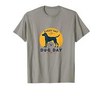 Every Day is Dog Day - Amoureux des Animaux T-Shirt, Homme, Ardoise, XXL