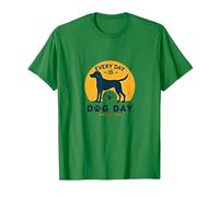 Every Day is Dog Day - Amoureux des Animaux T-Shirt, Homme, Vert Kelly, 3XL