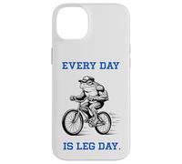 Every Day is Leg Day Frog Drôle Cycliste Gym Workout Coque pour iPhone 14 Plus