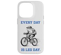 Every Day is Leg Day Frog Drôle Cycliste Gym Workout Coque pour iPhone 14 Pro