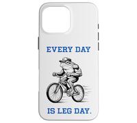 Every Day is Leg Day Frog Drôle Cycliste Gym Workout Coque pour iPhone 16 Pro Max