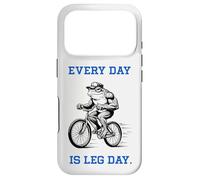 Every Day is Leg Day Frog Drôle Cycliste Gym Workout Coque pour iPhone 17 Pro