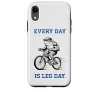 Every Day is Leg Day Frog Drôle Cycliste Gym Workout Coque pour iPhone XR