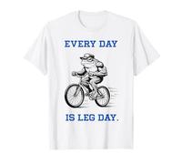 Every Day is Leg Day Frog Drôle Cycliste Gym Workout T-Shirt