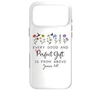Every Good Perfect is from Above Sign Bible Verse James 1:17 Coque pour iPhone 17 Pro Max