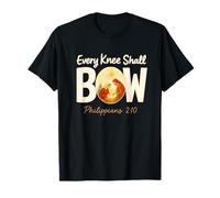 Every Knee Shall Bow Nativity - Philippians 2:10 Christmas T-Shirt
