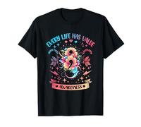 Every Life Has Value Point-virgule Dépendance Récupération Coloful T-Shirt