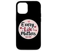 Every Life Matters Pro-Life Cœurs pour bébé fœtus Coque pour iPhone 12/12 Pro