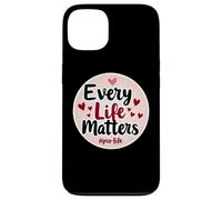 Every Life Matters Pro-Life Cœurs pour bébé fœtus Coque pour iPhone 13