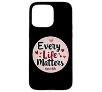 Every Life Matters Pro-Life Cœurs pour bébé fœtus Coque pour iPhone 15 Pro Max