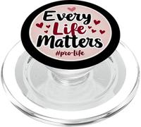 Every Life Matters Pro-Life Cœurs pour bébé fœtus PopSockets PopGrip pour MagSafe