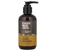 Every Man Jack Beard + Face Wash, Sandalwood, 6.7-ounce,