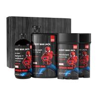 Every Man Jack Ensemble Spider-Man pour le corps : parfait pour tout homme et fan de Marvel. Coffret cadeau de bain et corps Marvel avec des ingrédients naturels et des arômes incroyables. Comprend du