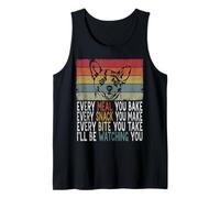 Every Meal You Bake I'll Be Watching You Dog Mom Dad Funny Débardeur