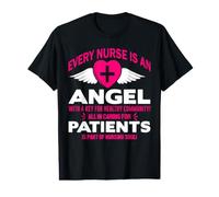Every Nurse is an Angel Nurses Funny Nursing T-Shirt Graphique avec Valeur