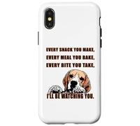 Every snack you make - I'll be watching you. Beagle fun Coque pour iPhone X/XS
