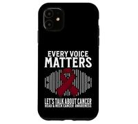 Every Voice Matters Head and Neck Cancer Awareness Gifts Coque pour iPhone 11