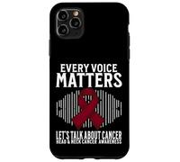 Every Voice Matters Head and Neck Cancer Awareness Gifts Coque pour iPhone 11 Pro Max