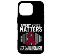 Every Voice Matters Head and Neck Cancer Awareness Gifts Coque pour iPhone 16 Pro