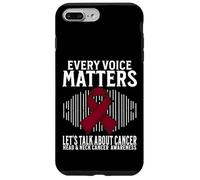 Every Voice Matters Head and Neck Cancer Awareness Gifts Coque pour iPhone 7 Plus/8 Plus