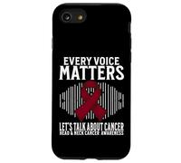 Every Voice Matters Head and Neck Cancer Awareness Gifts Coque pour iPhone SE (2020) / 7/8