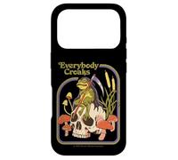 Everybody Croaks Frog Skull Mushroom Retro Funny Adult Humor Coque pour iPhone 17 Pro